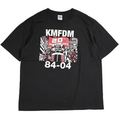90年物 KMFDM MONEY Tシャツ 黒色