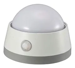 【数量限定】白色LED 電池式 明暗+人感センサー LEDセンサーライト プッシュライト オーム電機 NIT-BLA6JD-WN オーム(OHM)