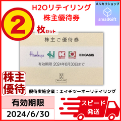 エイチツーオーリテイリング 株主優待券 2枚セット / H2O 阪急 阪神 イズミヤ 関西スーパー 他 / 24年6月