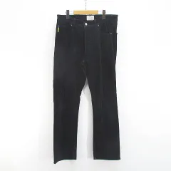 アルマーニ ジーンズ ARMANI JEANS ロングパンツ 33 ネイビー 紺系 コーデュロイ ボタンフライ ポケットのサムネイル