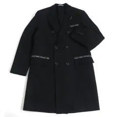 極美品□18AW ディオールオム ATELIER/アトリエ ウール ダブルブレスト チェスタコート/ロングコート ブラック 48 イタリア製 正規品のサムネイル