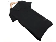 COMME CA ISM コムサイズム リネン100% Vネック サマー ニット セーター sizeM/黒 ■◆ レディース