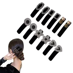 ピン 可愛い 跡がつかない 前髪クリップ ベロア おしゃれ セット大きめ くすみカラー 大人 マット 髪留め 前髪留め 髪飾り ダッカールクリップ 12個セット ヘアクリップ 結婚式 ヘアピン Wonninek