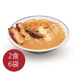素材の旨みを徹底的に引きだした強烈な煮干しスープと特製の太麺とが見事にマッチ。「たかが煮干しされど煮干し三度食べたら癖になる」ひらこ屋お土産ラーメン2食×6袋のサムネイル