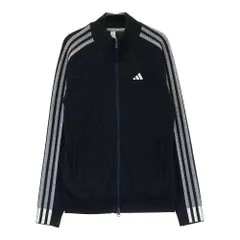サイズ：M ADIDAS GOLF アディダスゴルフ HY0855 2023年モデル 裏地付 ジップジャケット スリーライン  ブラック系 [240101523657] ゴルフウェア レディース ストスト