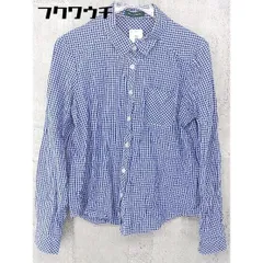 ◇ URBAN RESEARCH アーバンリサーチ ギンガムチェック 長袖 シャツ サイズone ブルー ホワイト レディース 【中古】 【1002802229336】