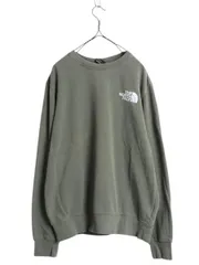 【お得なクーポン配布中!】 ノースフェイス ワンポイント ロゴ 刺繍 スウェット メンズ レディース M 古着 The North Face アウトドア トレーナー クルーネック 裏起毛
