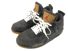 ナイキ NIKE AIR JORDAN 4 RETRO LEVIS NRG A02571-001 エアジョーダン 4 レトロ リーバイス 30cm ブラック 黒 スニーカー シューズ 靴 ★AA☆のサムネイル