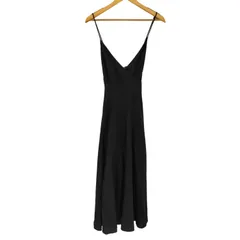 ザラ ZARA バックリボン リネンキャミソール ワンピース レディース import：L 