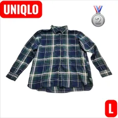 【早い者勝ち】UNIQLO フランネルチェックシャツ Lサイズ B90