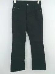 ◇ PAGEBOY ページボーイ ストレッチ フレア ジーンズ デニム パンツ サイズ27L ブラック レディース E  【1306050038345】