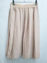 ◇ LAURA ASHLEY ローラ アシュレイ 膝下丈 プリーツ スカート サイズ6 ピンクベージュ系 レディース P  【1407100036134】