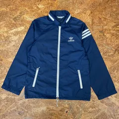 ’80s adidas ナイロン トラックジャケット ネイビー アディダス 80年代 トレフォイル 旧タグ ヴィンテージ ビンテージ vintage ユーズド USED 古着