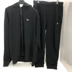 02w12557 ニューエラ NEW ERA  スウェットジップアップパーカー スウェットパンツ  ブラック  中国製 メンズ  セットアップ  ポリエステル  【中古品】