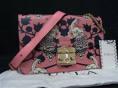 極美品 バリー ジャニスウォンコラボ 桜スイーツ柄 ショルダー