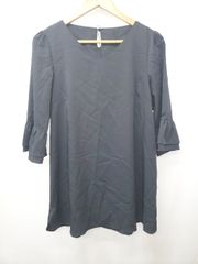 ◇ ⊂ ◎ ●未使用● Tiaclasse ティアクラッセ 七分袖 チュニック サイズM ネイビー レディース E 【1506110004314】
