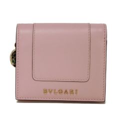 BVLGARI ブルガリ セルペンティ フォーエバー コンパクト ウォレット スネークヘッド Wホック トリフォールド バイカラー 札入れ カードケース コインケース RFID ICチップ 未使用 ロゴ メタル ピンク 三つ折り財布 289061