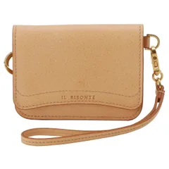 イルビゾンテ 財布 IL BISONTE レディース ユニセックス キーリング･ストラップ付 コインケース カードケース ミニ財布 ナチュラル ヌメ ウォレット MEDITERRANEA small wallet SSW006-PVX001-NA245H