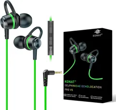 ゲーミングイヤホン 有線 PS5 イヤホン インラインマイク付き[国内販売限定],ドライバーバイノーラル サラウンド音質強化 重低音 遅延ゼロ,軽量,ゲーミングイヤホン- 3.5mm変換ケーブル付け PS4 Switch Nintendo 荒野行動 ZOOM