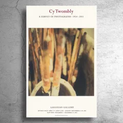 国内未入荷 CyTwomalyサイトゥオンブリー ガゴシアン 展覧会ポスター 国内未入荷 CyTwomblyサイトゥオンブリー カゴシアン 展覧会