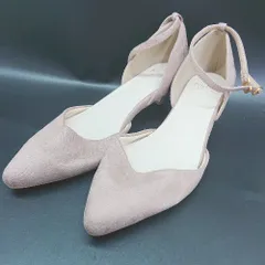 ◇ ⊂ Menue メヌエ スエード調 ヒールパンプスシューズ サイズ26 ピンク系 レディース E  【1507280013779】