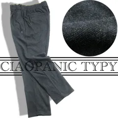 【新品】 CIAOPANIC TYPY ／ チャオパニックティピー　起毛 パンツ ストレッチ センタープレス メランジ イージーパンツ テーパード 保温 チャコールグレー チャオパニック ｜ 秋冬