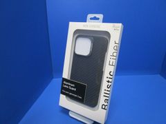 HoverKoat 防弾ファイバー ケース iPhone13 Proケース ステルスブラック/ガンメタアルミ カメラレンズガード Moncarbone モンカーボン 超極薄0.6mm、軽量約12g