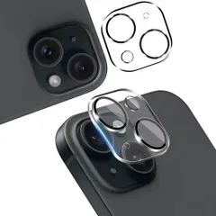 【wnunbg2枚セット】対応iphone15/いphone15plusカメラフィルム2枚【日本旭硝子素材採用硬度9H飛散防止】対応iphone15レンズフィルムカメラ保護フィルムレンズ保護フィルム超薄型0.26mm