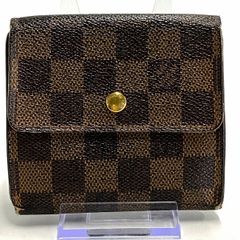 LOUIS VUITTON(ルイヴィトン) Wホック財布 ダミエ ポルト モネ・ビエ カルト クレディ N61652 エベヌ ダミエキャンバス