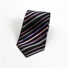 シャルルジョルダン シルク ネクタイ ストライプ 中古 Aランク