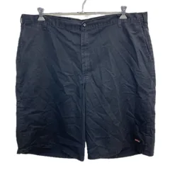 Dickies ショートパンツ 44 ブラック ディッキーズ ジップアップ ショーツ ワーク ボトムス 古着卸 アメリカ仕入 2508-672