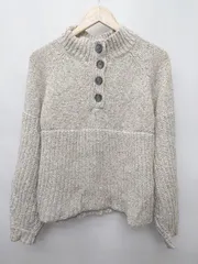 ◇ ⊇ MOUSSY マウジー ゆったり 長袖 ニット セーター サイズF ベージュ系 レディース P  【1409250040825】