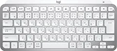 【中古】ロジクール MX KEYS mini KX700PG ミニマリスト ワイヤレス イルミネイテッド キーボード ペイルグレー 充電式 bluetooth Logi Bolt Unifying非