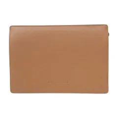 BVLGARI ブルガリ レザー ロゴ 型押し セカンド バッグ ブラウン系【中古】のサムネイル