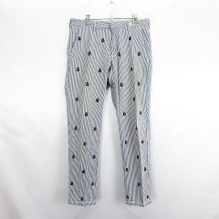 プリーツプリーズ PLEATS PLEASE イッセイミヤケ プリーツカットソー 半袖 ボーダー 3 白 緑 茶 PP11FK343 /KH レディース PLEATS PLEASE ISSEY MIYAKE - プリーツプリーズ イッセイミヤケ