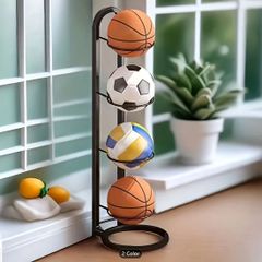 ボール収納 鉄製 見せる収納 隙間収納 バスケットボール サッカー バレーボール リビング 部屋 シンプル シック モダン  白 黒 ４段