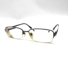 BVLGARI ブルガリ　メガネフレーム　度あり　メガネ　めがね　眼鏡　ハーフリム　日本製　プラスチック　53□17