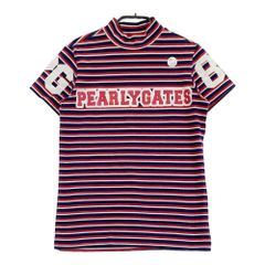 PEARLY GATES モックネックシャツ ボーダー - メルカリ