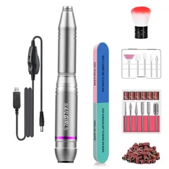 オフ ネイルドリルマシン 研磨 ジェルネイルケア 爪磨き ネイルケア 甘皮処理 角質除去 電動ネイルケアキット 正逆回転 低振動 ネイルマシン マニキュア対応 11個のビット 無段階変速 USB給電 電動ネイルマシン コンパクト NAILGIRLS 手足両用