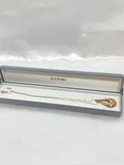 K18 ネックレス 18金 002刻印 チェーン 全長45cm（調節可）7.3g  お花モチーフ M-1142