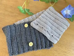 セール中 ネックウォーマー スヌード かぎ針編みハンドメイド 手編み