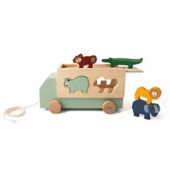 木製おもちゃ くるま トラック 動物 つみき trixie baby トリクシー Wooden animal truck ウッドトイ アニマルトラック 木のおもちゃ