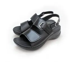 リゲッタ　ワークコンフォートサンダル　ＲＷ1001　ブラック　Ｓ