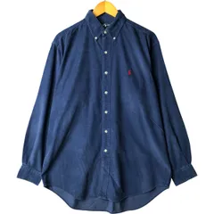 古着 ラルフローレン Ralph Lauren BLAKE 長袖 ボタンダウン コーデュロイシャツ メンズM相当/eaa545407
