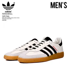 adidas (アディダス) HANDBALL SPEZIAL (ハンドボール スペツィアル) メンズ ローカット スニーカー フットウェア シューズ タウンユース 普段使い デイリーユース カジュアル ストリート アウトドア 白 黒 JH6398
