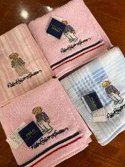 新品　４枚セット　ポロラルフローレン  ベア　タオルハンカチ