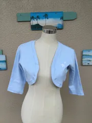 最終セール　PUKANAショート丈ボレロ　ブルー