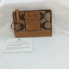 COACH　キーリング付き　シグネチャー　カードケース　コインケース　マルチポケット