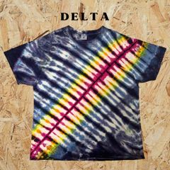 【USA製】90s DELTA デルタ タイダイ Tシャツ XLサイズ ビックシルエット ヴィンテージ ビンテージ 古着