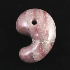 古墳時代　勾玉　硬玉　翡翠　瑪瑙　出土品31g 古墳時代・天然赤瑪瑙製勾玉（特大サイズ）